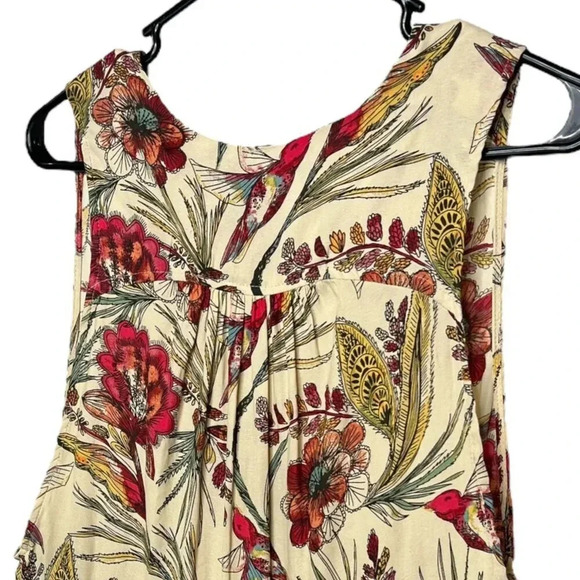 Free People Dress Haze Hummingbird Floral Print Tiered Tunic Top Sz. M - Picture 12 of 12